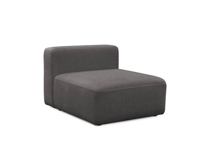 mokebo Ecksofa Sofa Module 'Cubo', in Anthrazit Bouclé, Sofa-Modul, jederzeit durch Module erweiterbar, kein Aufbau