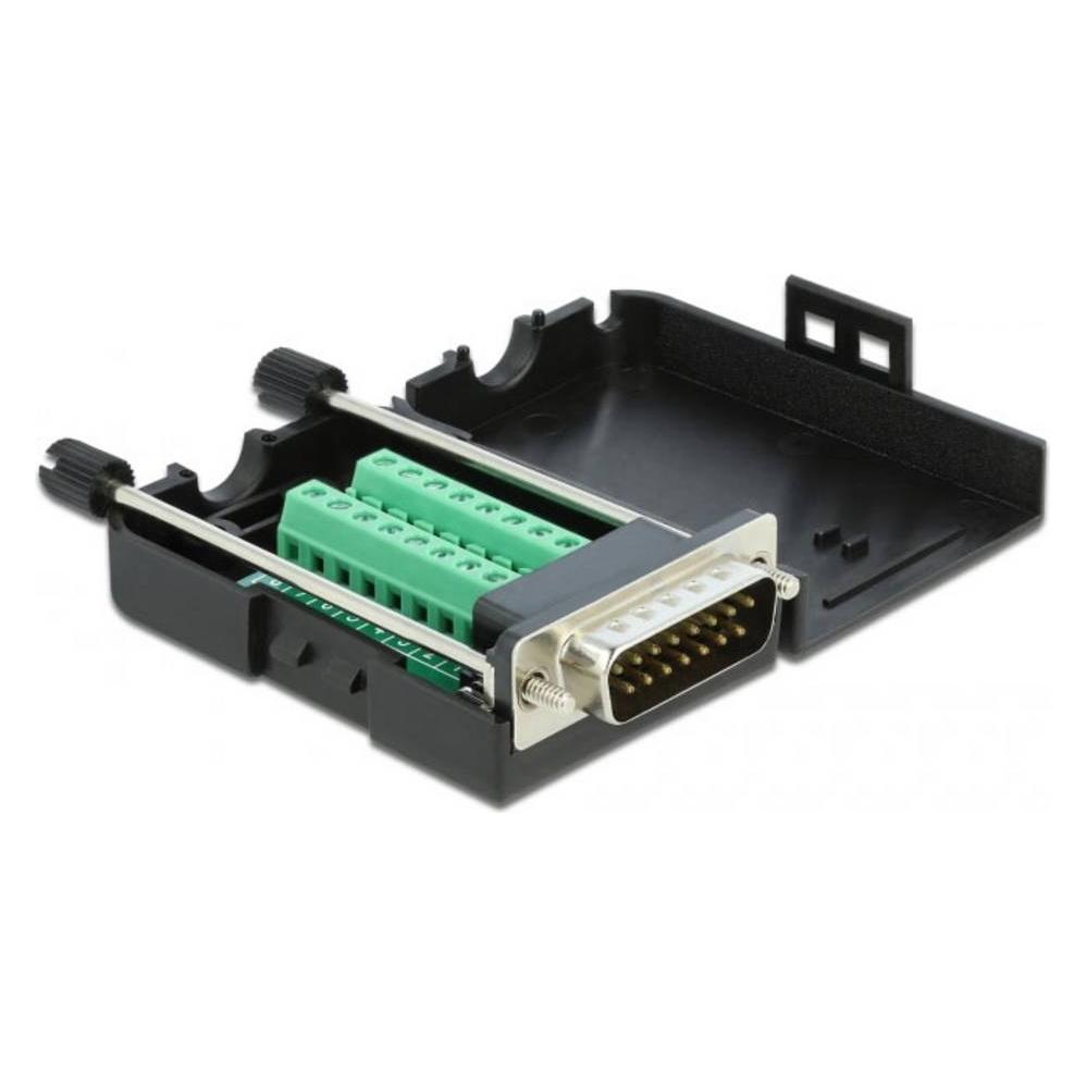 Delock VGA-Adapter DB-15 (M) bis 16 pin terminal block (66566)