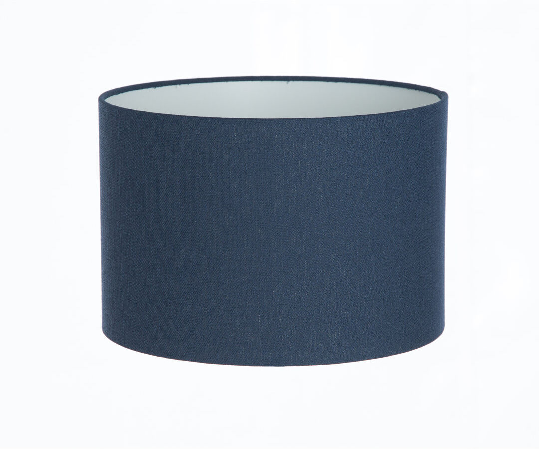 Wayfair Basics™ Linen Drum Lamp Shade ( Screw On ) French Navy 30cm H x 70cm W x 70cm D