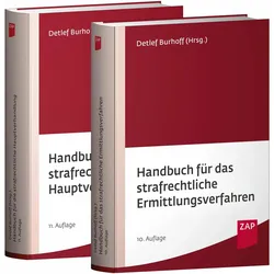 Paket Handbuch fr das strafrechtliche Ermittlungsverfahren und Handbuch fr die strafrechtliche, Fachbücher von Detlef Burhoff