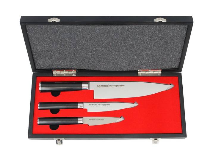 Samura Messer-Set MO-V Messerset in Geschenkbox 3-teilig, SM-0220