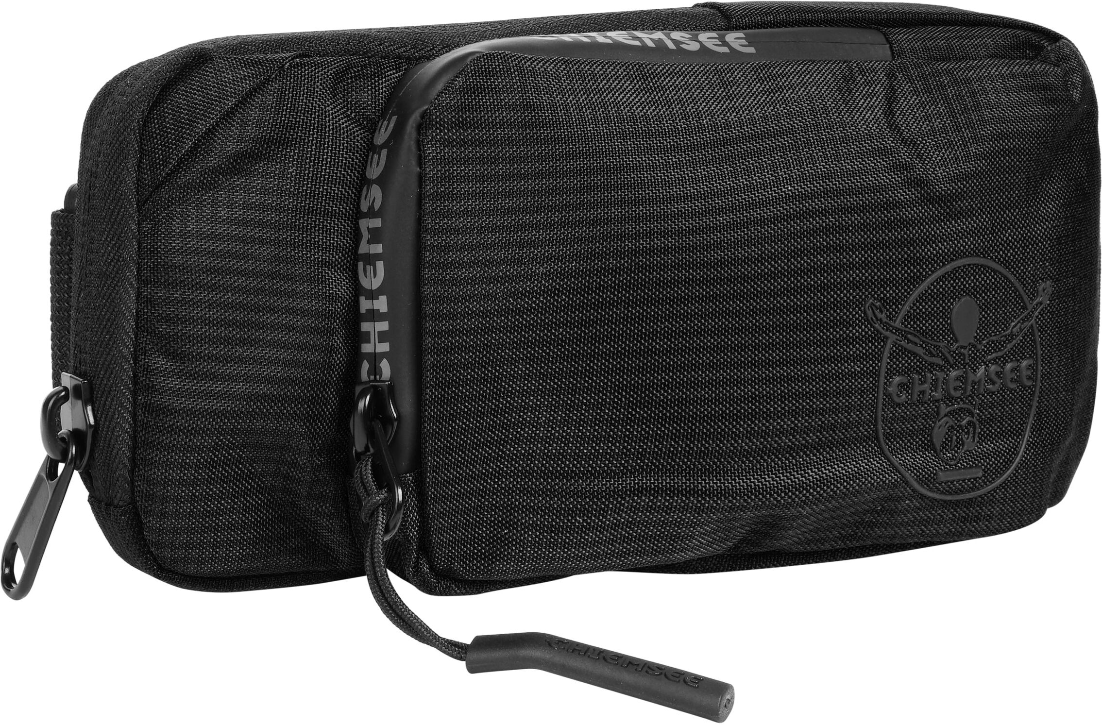 Gürteltasche CHIEMSEE "CHIEMSEE Herren, Damen LIGHT N BASE", Damen, Gr. B/H/T: 19cm x 9cm x 3cm onesize, schwarz, Kunstfaser, leicht glänzend, unifarben, Taschen Gürteltasche
