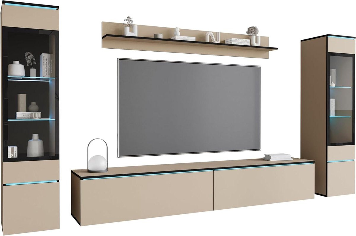 Congo Woonkamerset - Moderne Meubelcombinatie met 4 Elementen - MDF