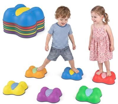 Costway 6 Pieces Stepping Stones for Kids with Cute Butterfly Theme