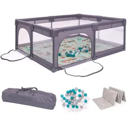 BabyGo, Laufgitter, Playpark 2 (150 x 180 x 68 cm)