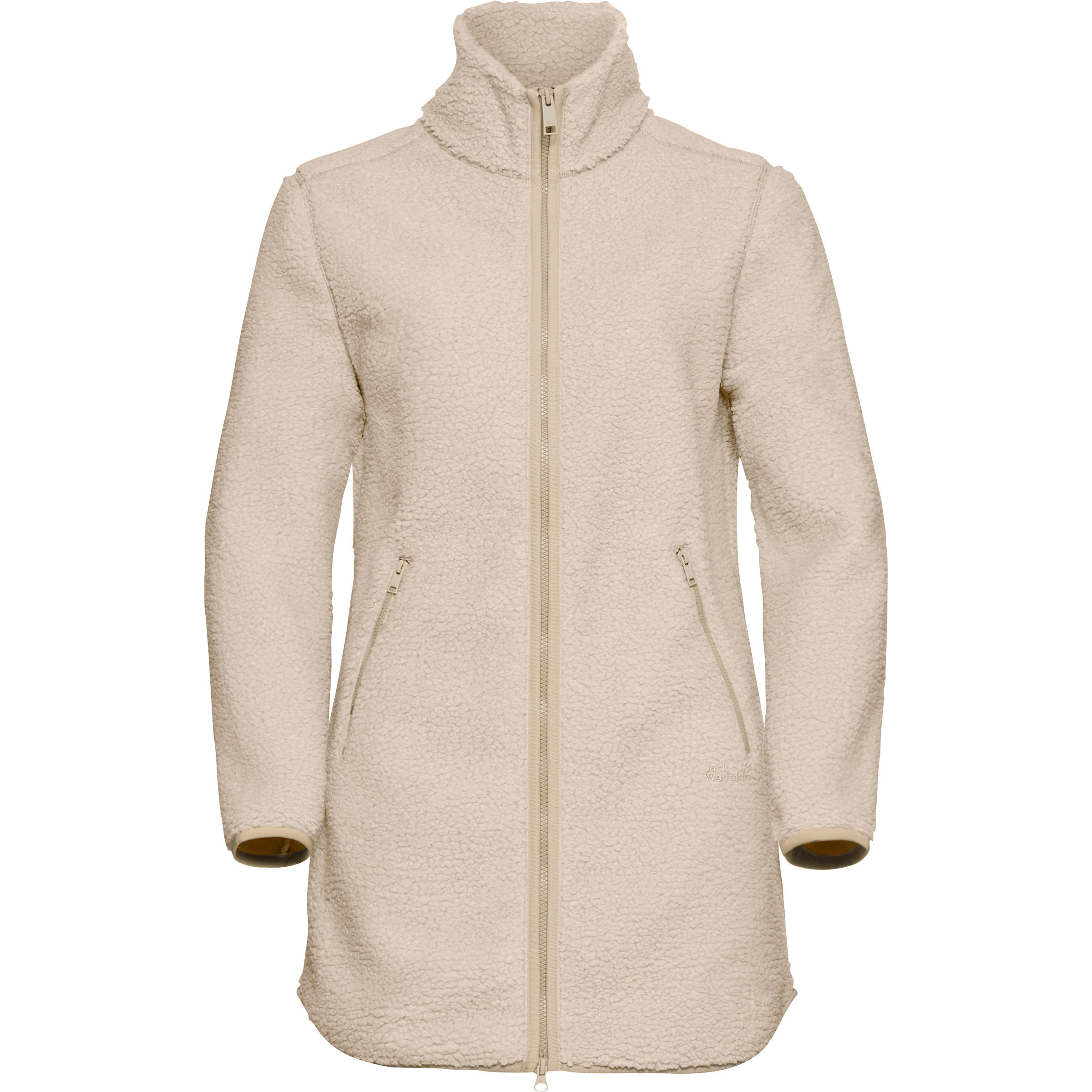 Jack Wolfskin High Curl Mantel Damen Winterjacke beige Größe S Lifestyle Isolierend