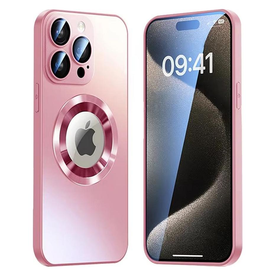 SIGN iPhone 17 Pro Magnetic Case with Lens Cover & Logo View - Pink (Apple iPhone 17 Pro) (SN-TPU17PRosa)