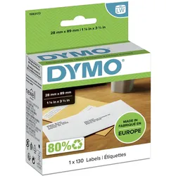DYMO® Original Etikett für LabelWriterTM, Adressen - weiss - permanent haftend, 1 x 130 Etiketten