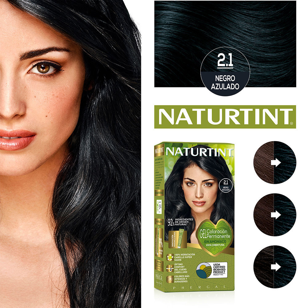 Corante Naturtint sem amônia nº 2.1 - Azul Preto 170 ml