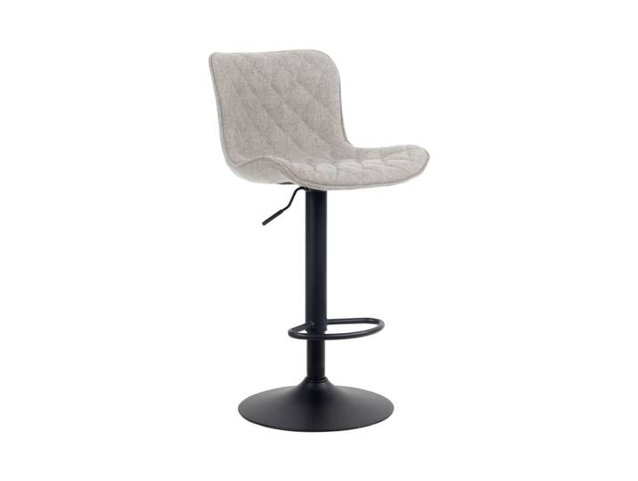 Tabouret de bar ajustable pivotant tissu Taupe