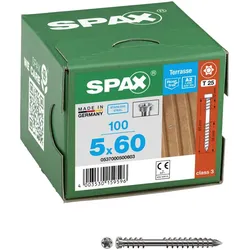 SPAX® Terrassenschrauben T25 A2 5x60 100 St.