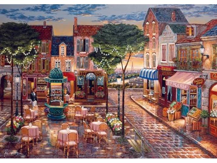 Ravensburger Erwachsenenpuzzle 1000 Teile - Gemaltes Paris, Nieuwe versie