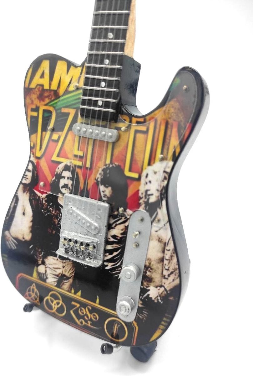 Miniature Led Zeppelin gitaar decoratie - 25 cm