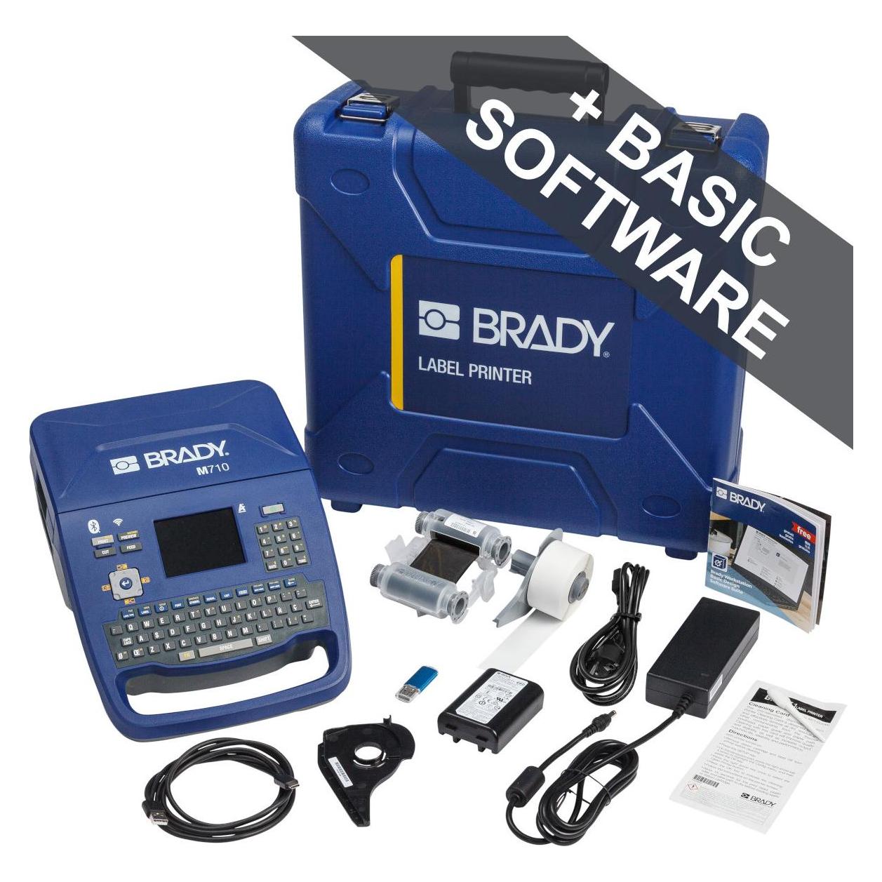 Brady M710-WB-QWERTZ, M710 Etikettendrucker, mobiler Thermotransfer-Drucker, QWERTZ-Tastatur, PC (317816)