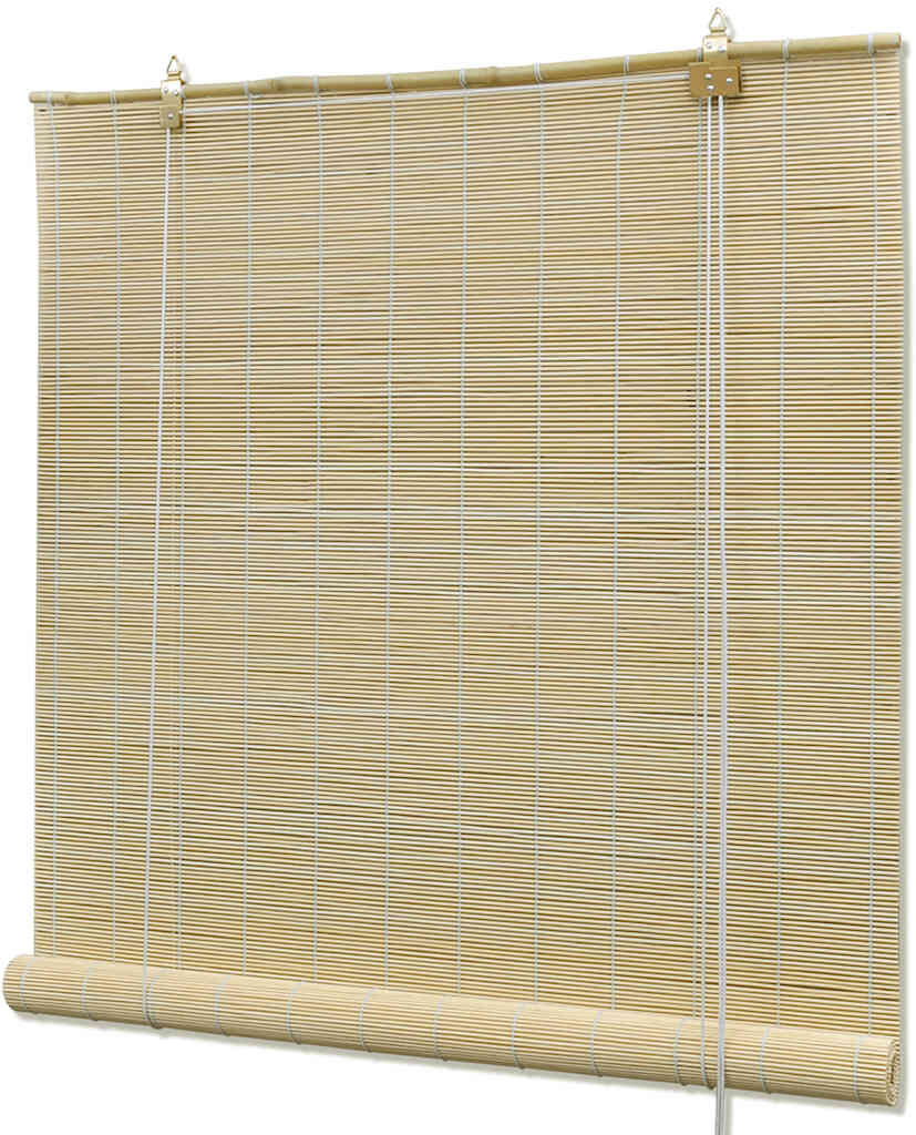 vidaXL Store à rouleau bambou naturel 120x160 cm