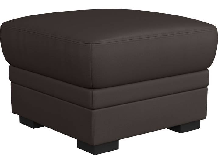 Hocker COTTA Marcus , braun (mud), B:68cm H:45cm T:68cm, 64% Polyurethan, 25% Polyester, 11% Baumwolle, Hocker, Hocker, mit Stauraum