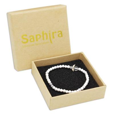 Howlith Schutzengel Edelsteinarmband