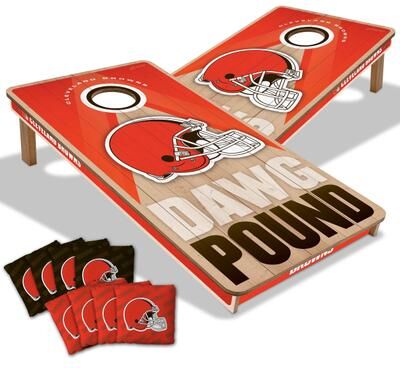 Skip's Garage Cleveland Browns NFL 2x4 Professional Cornhole Board Set