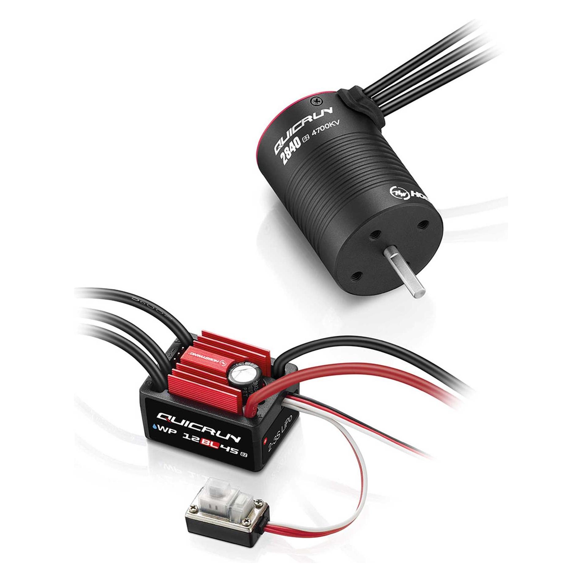 Hobbywing Combo WP12BL45 G2 mit 2840SL-4700kV-G2 (HW38030212)