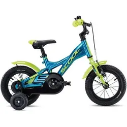 SCOOL 12 Zoll Kinderfahrrad S'COOL XXlite 12-1S, Größe 85–100 cm in Blau Blau