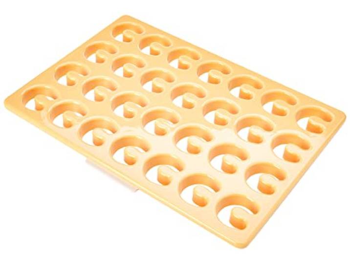Tescoma DELICIA Ausstechform für Vanille-Kipferl Plätzchen für 28 Stück, mit Teigrest-Einlage, aus robustem Kunststoff, spülmaschinenfest