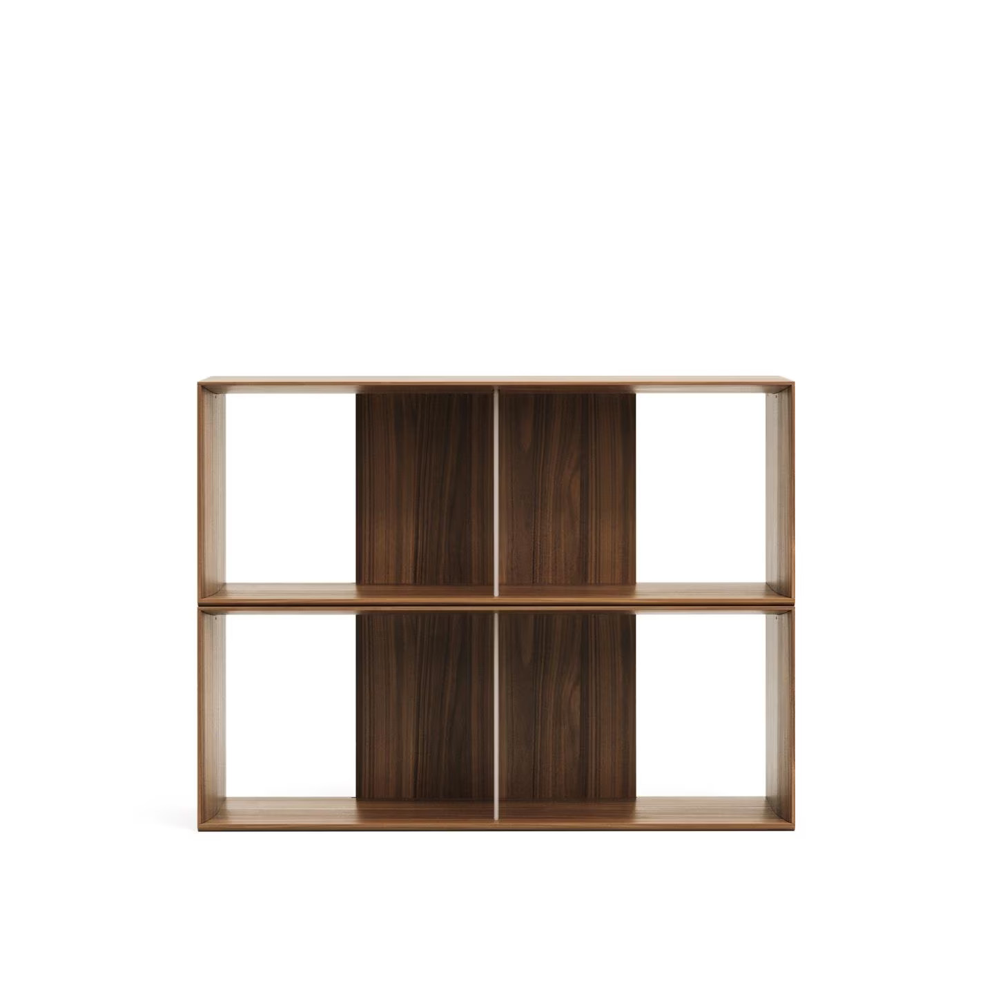 Kave Home Modulair Wandrek Litto Walnoot, B: 101 cm, H: 76 cm