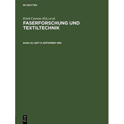 September 1969, Gebundene Ausgabe von , De Gruyter, 978-3-11-248907-9