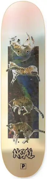 Skateboard Deck Primitive Neal Nine Lives (8" - Gold)