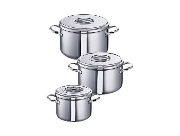 Topf-Set SCHULTE-UFER Romana , silber (silberfarben), Töpfe, Induktion