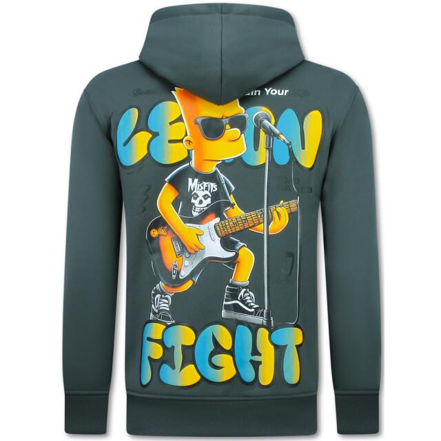 True Rise Oversized hoodie met capuchon lemon rock