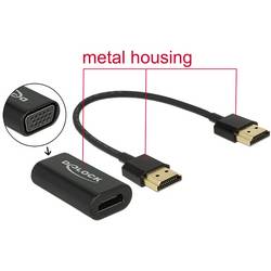 Delock 65667 HDMI / VGA Adapter [1x HDMI-Stecker - 1x D-SUB-Buchse 15pol.] Schwarz 0.15 m