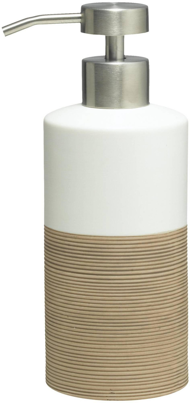 Sealskin Zeepdispenser Doppio, porselein, beige, 361840265