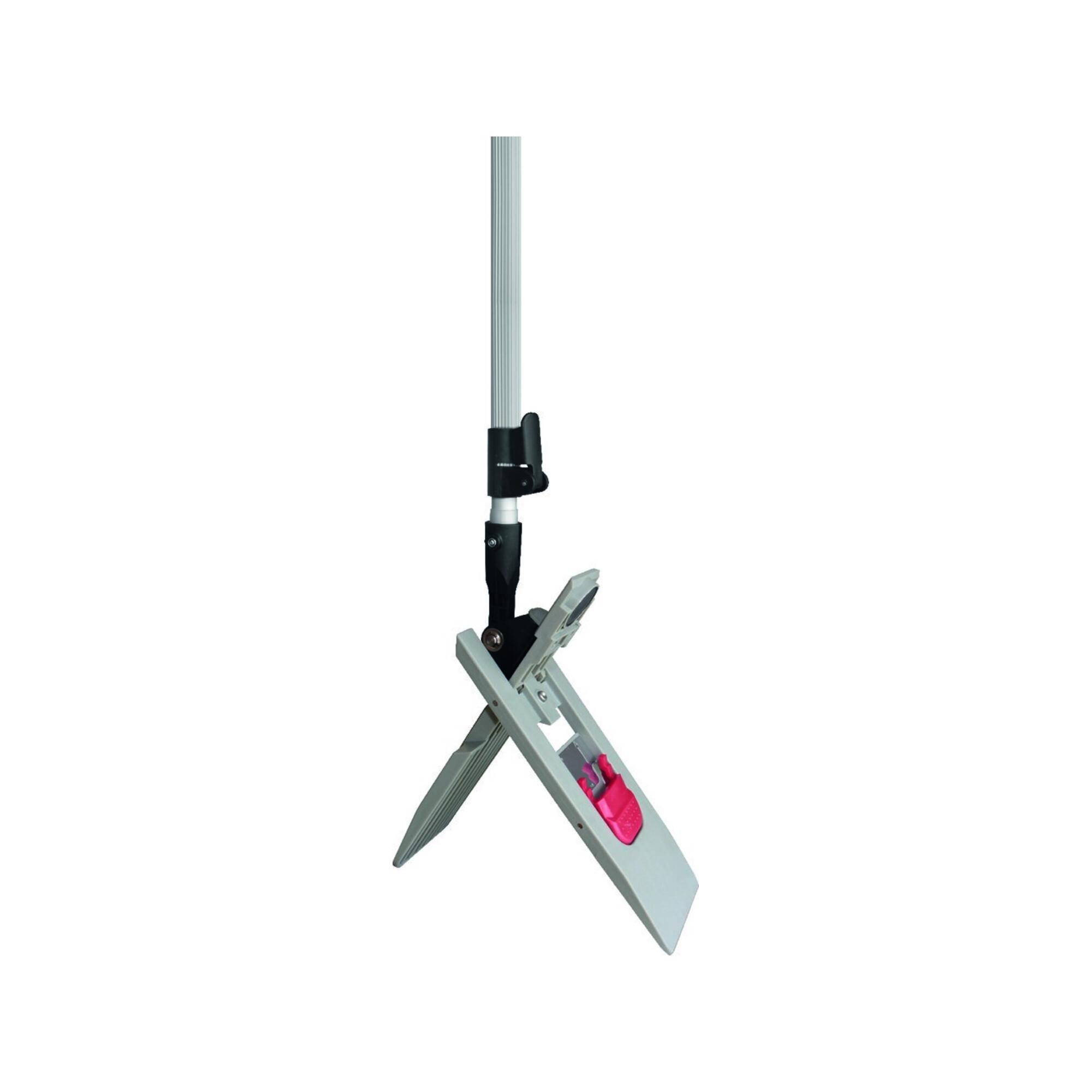 Sprintus Wischset Mopphalter, Alu-Teleskopstiel, Mopp Mikrofaser weiß B500xL1450mm (301043)