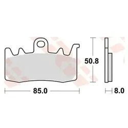 TRW Bremsbelag MCB 856
