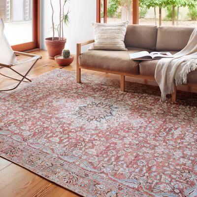 Alexander Home Sophia Printed Floral Area Rug
