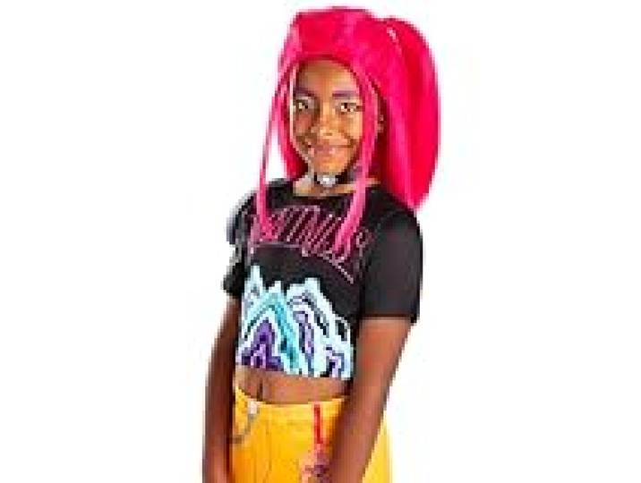 Rubies - Netflix KPOP Demon Hunters officiel - Perruque pour enfant de Mira/Huntrix - Taille unique