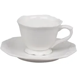 Chic Antique Provence Espresso Tasse, D7 cm / 100 ml, Weiß