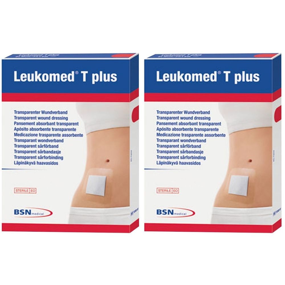 Leukomed transp.plus sterile Pflaster 10x25 cm 2x 2x5 St