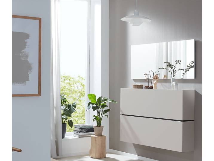 Ensemble de vestiaires 2 pièces 140 x 200 x 22cm Gris/Cachemire