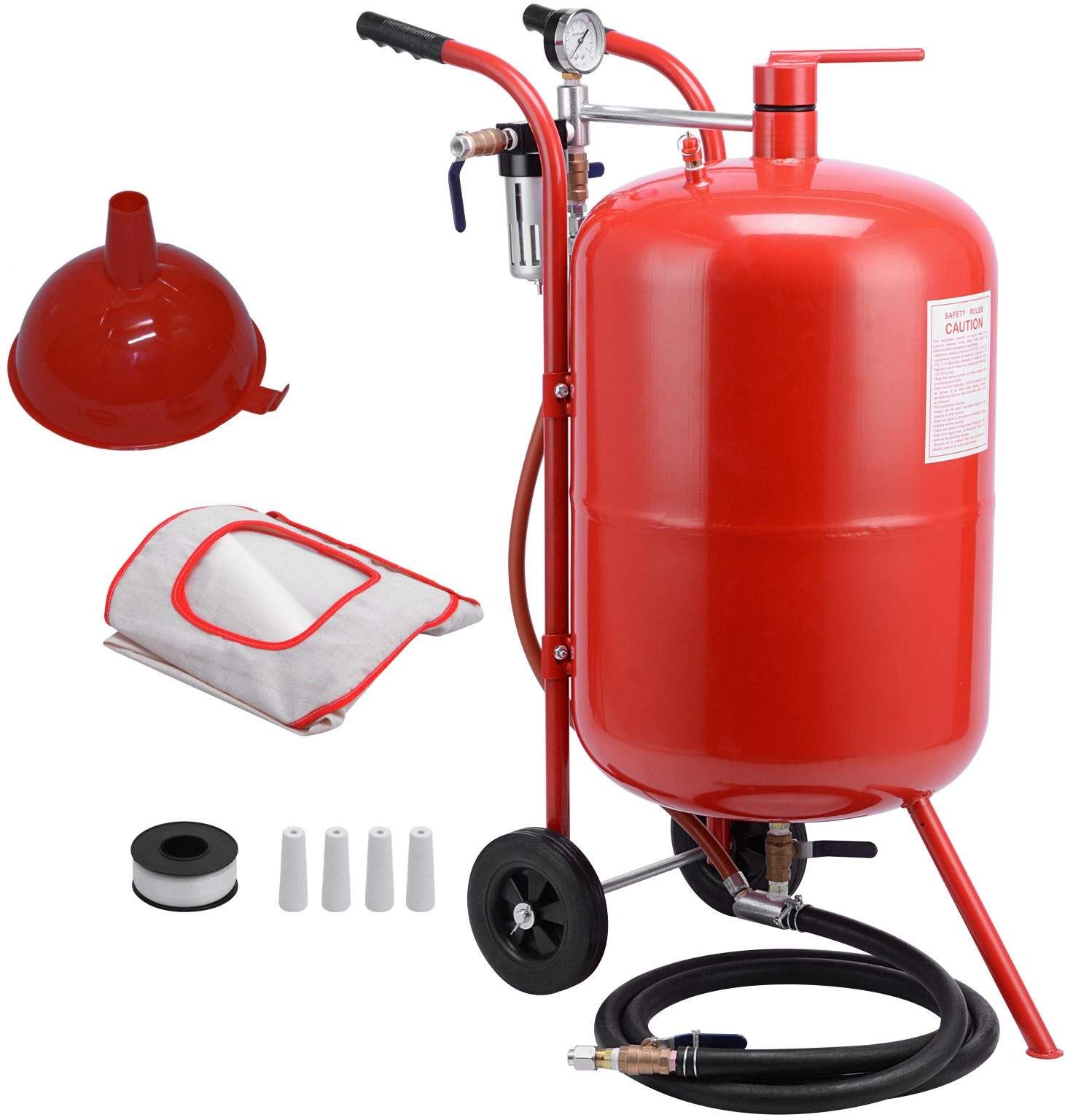 Varan Motors - NESB-03 Sableuse mobile 76 litres 0-10 Bars avec Accessoires