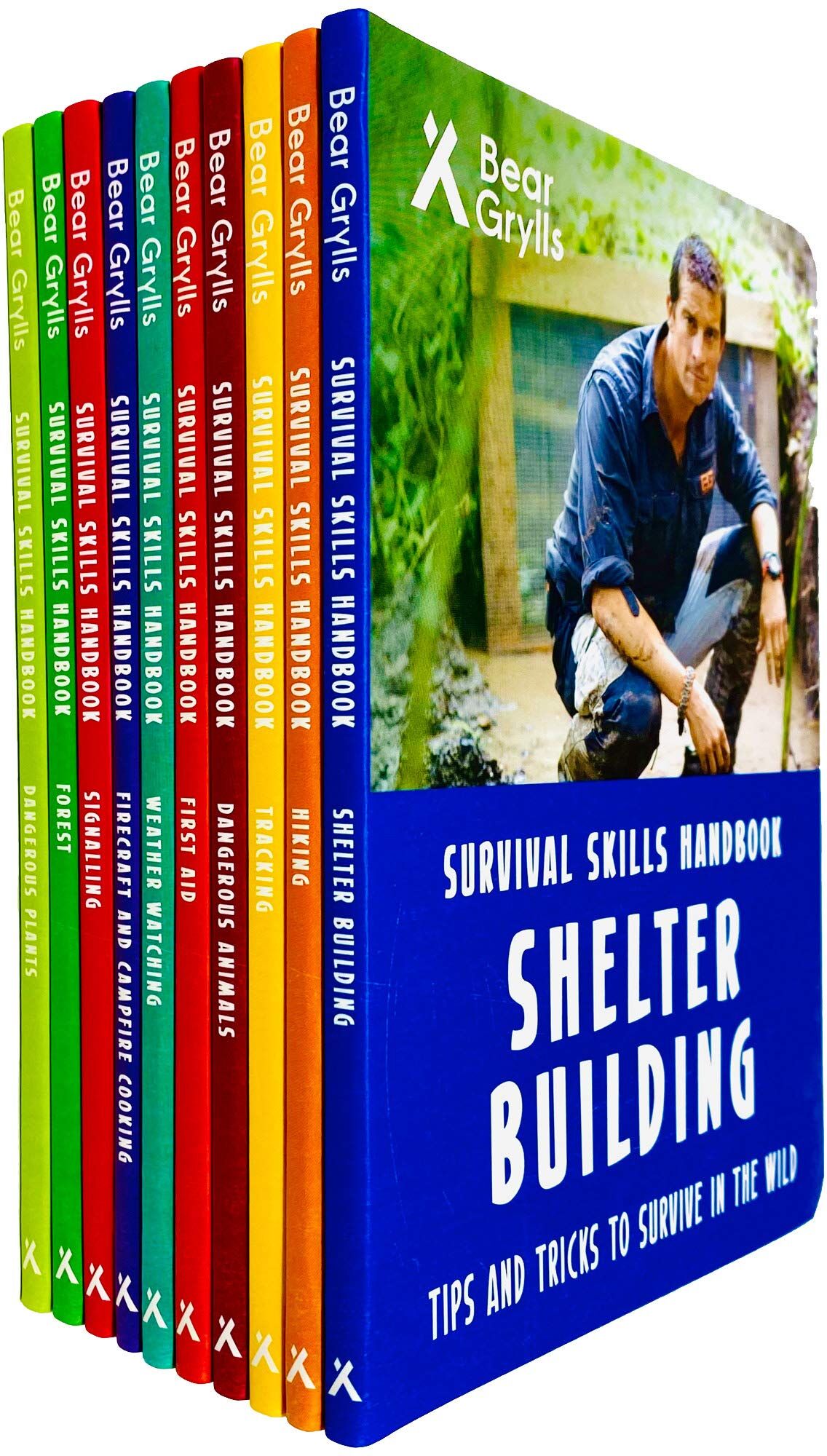 Bonnier Books Bear Grylls Survival Skills Handbook 10 Books Collection Set by Bear Grylls - Paperback - Ages 9-12 - Outdoor Survival Guide for Scouts & Young