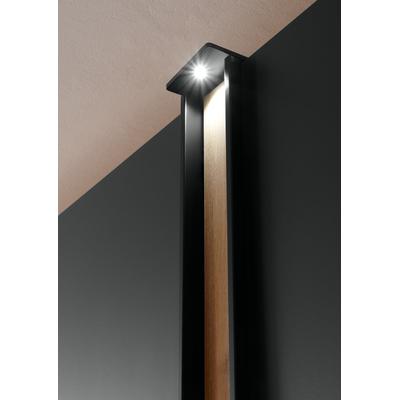 Schrankleuchte WIEMANN "LAGOS", schwarz, B:9,5cm H:1cm T:10cm, Leuchten, Schrankleuchte, Energiesparende LED Leuchtmittel