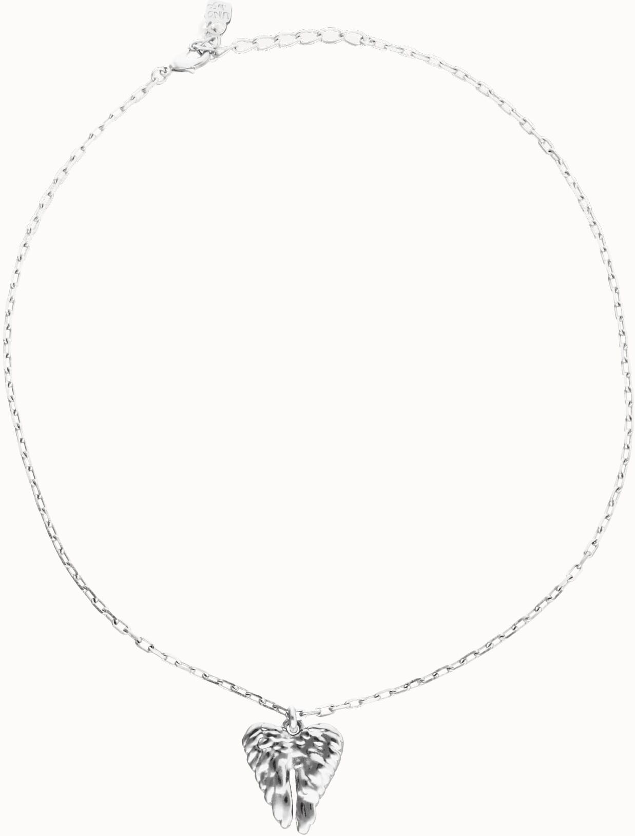 UNOde50 Collar corto en plata de ley y detalle de alas Plateado