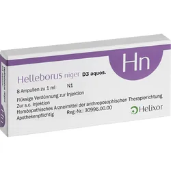 HELLEBORUS NIGER D 3 aquos.Ampullen 8 St Ampullen