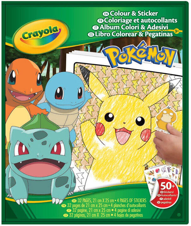 LIVRO COLORIR CRAYOLA POKEMON