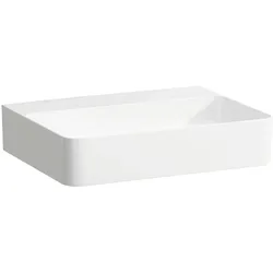 LAUFEN VAL Aufsatzwaschtisch, ohne Hahnloch, ohne Überlauf, US geschl. 550x420mm, H8162820001121, Farbe: Weiß