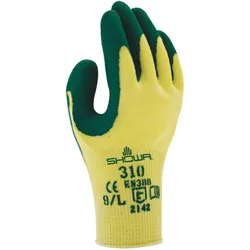 Showa, Schutzhandschuhe, Handschuh 310, grün Gr. XS (6, XS)