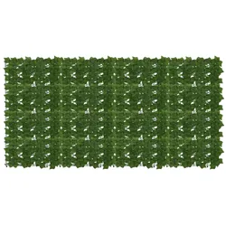 vidaXL Balkonsichtschutz mit Blättern Grün 200 x 100 cm