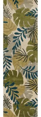 Domani Camila Ivory Tropical Breeze Hand-Tufted Wool Area Rug