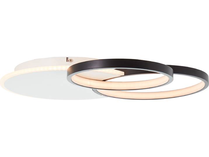 BRILLIANT Davida LED Plafonnier 55cm blanc/noir G99386/75